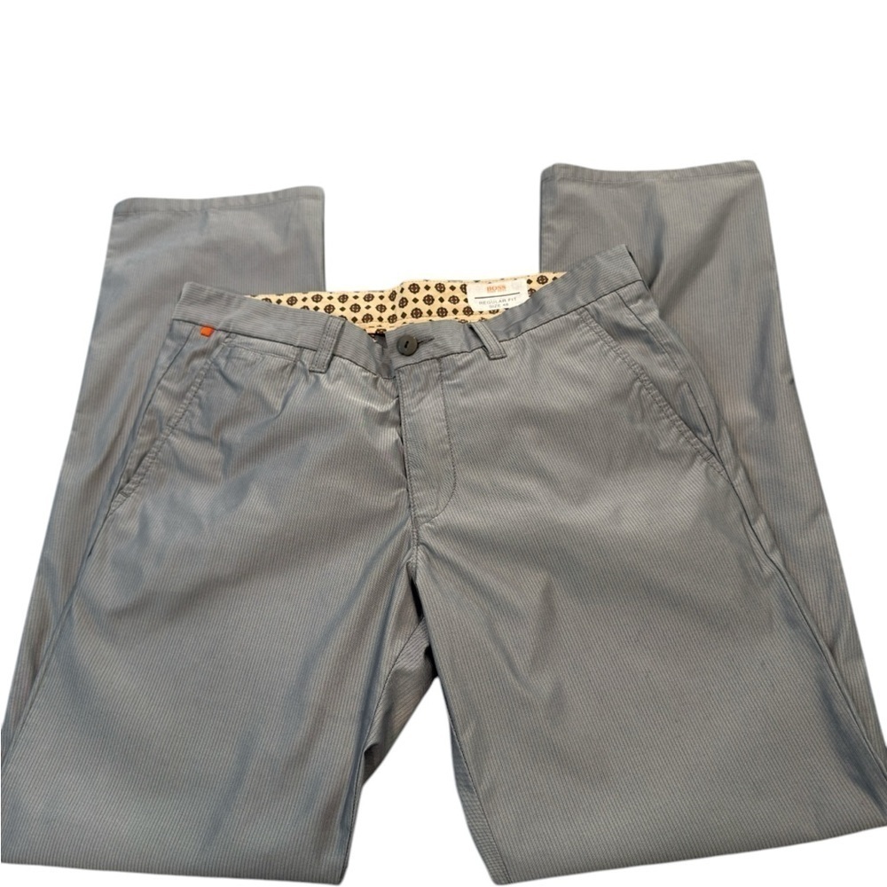 Boss Hugo Boss Skerro Casual Pants Size 48 Regular Gray Cotton Blend NormCore